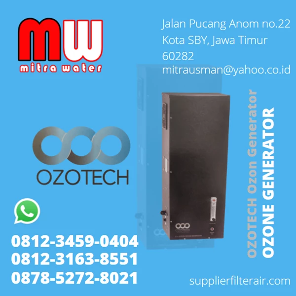 Ozotech Ozone Generator for water treatment
