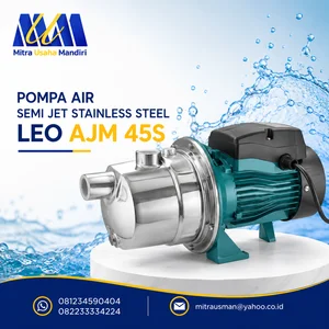 Pompa Air Semi Jet Stainless Steel Leo AJM 45S