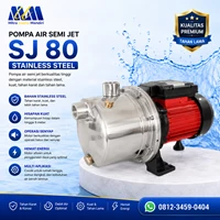 SJ 80 Stainless Steel Semi Jet Water Pump
