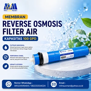 Membran Reverse Osmosis Filter Air Kapasitas 100 GPD (Membran biasa)