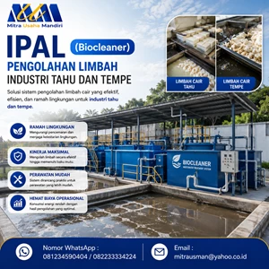 IPAL (Biocleaner) - Solusi Pengolahan Limbah Industri Tahu dan Tempe