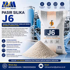 Pasir Silika J6 - Media Pretreatment Sebelum Mesin Reverse Osmosis (RO)