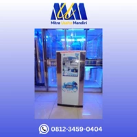 MESIN RO MODEL GLASS CABINET MERK AQUALIFE