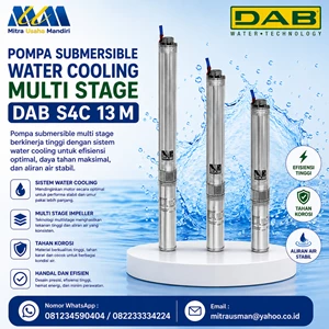 Pompa Submersible Water Cooling Multi Stage DAB  S4C 13 M