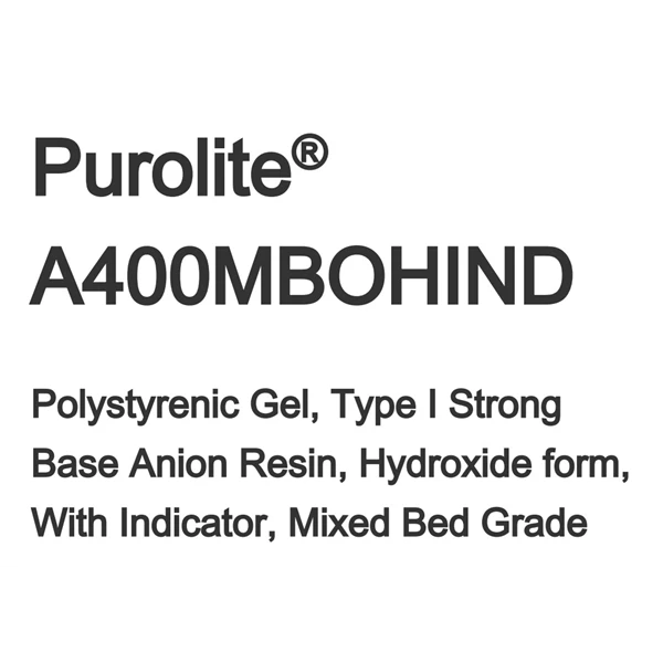 Anion Resin Mixed Bed Purolite A 400 MB