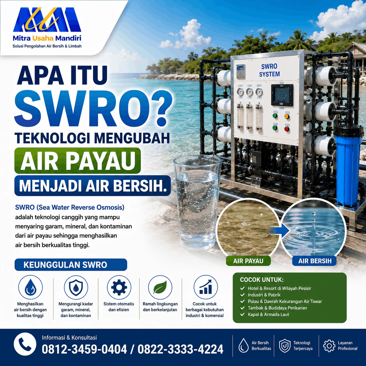 Apa Itu SWRO? Teknologi Mengubah Air Payau Menjadi Air Bersih