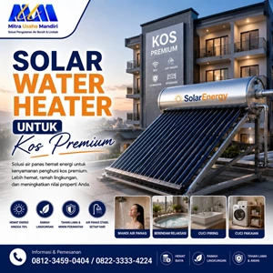Solar Water Heater untuk Kos Premium